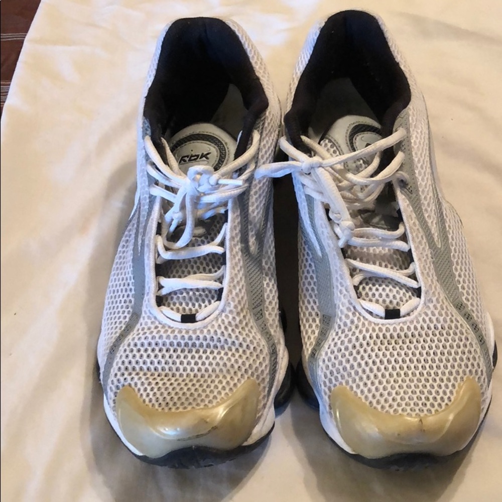 Reebok white running sneakers size 12